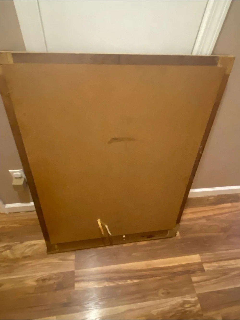 Wood Frame Wall Mirror - Brown